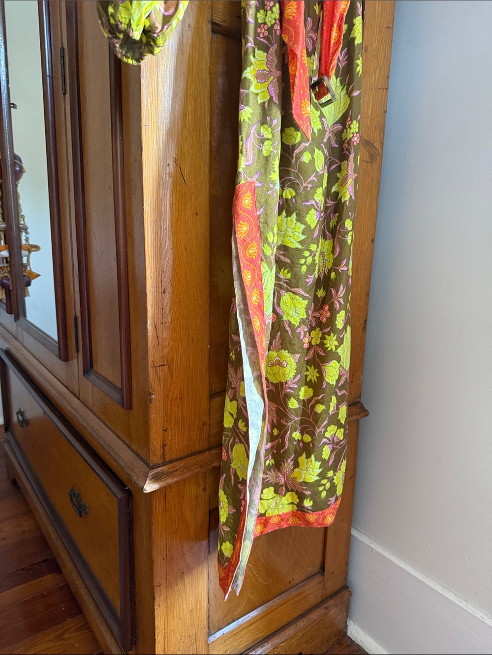 Boteh (Australian Designer) Asymmetrical Shoulder Linen Floral Maxi Dress 👗 - Picture 5 of 9